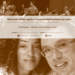Maria João, Mário Laginha e Orquestra Metropolitana de Lisboa