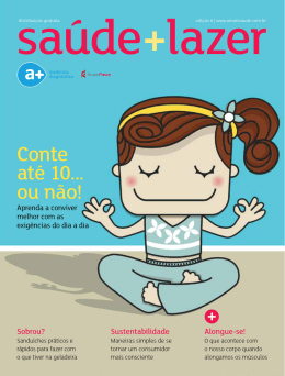 Confira a 6ª Edição da revista +saúdelazer
