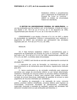Portaria R 1.377 05/11/2009 - Diretoria de Processos Seletivos