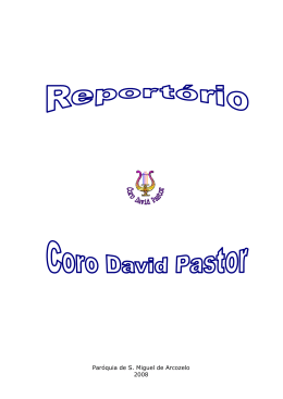 CIDADO DO INFINITO - Site do Coro Juvenil David Pastor