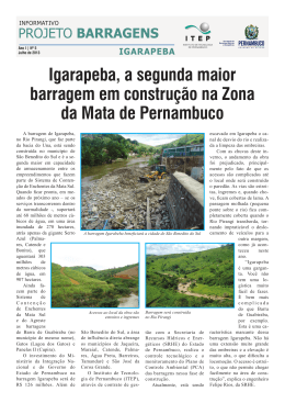 Igarapeba, a segunda maior barragem em construção na Zona