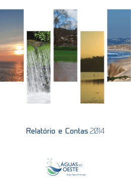 Relatório e Contas2014 - Águas de Lisboa e Vale do Tejo