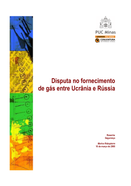 Disputa no fornecimento de gás entre Ucrânia e Rússia