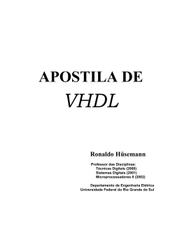 APOSTILA DE VHDL Ronaldo Hüsemann