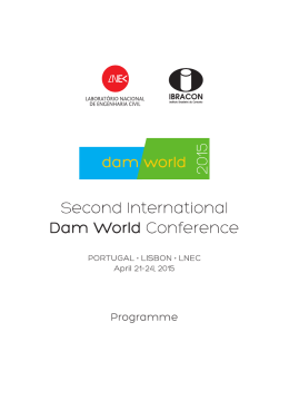 Programme - DAM WORLD CONFERENCE