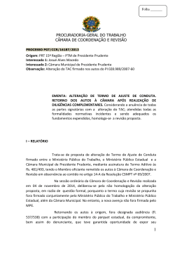 Processo PGT/CCR/nº 16187/2013 - Ministério Público do Trabalho