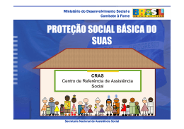 PROTEÇÃO SOCIAL BÁSICA DO SUAS