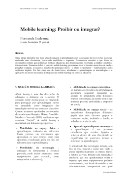 Mobile learning: Proibir ou integrar?