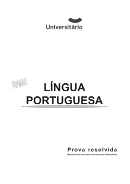 Português - PasseNaUFRGS