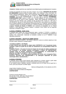 Estado da Bahia Prefeitura Municipal de Salinas da Margarida