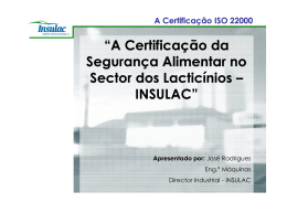 A Certificação ISO 22000
