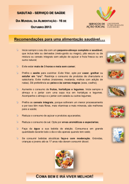 cartaz dia da alimentação