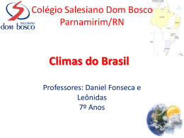 Climas do Brasil - Salesiano Dom Bosco
