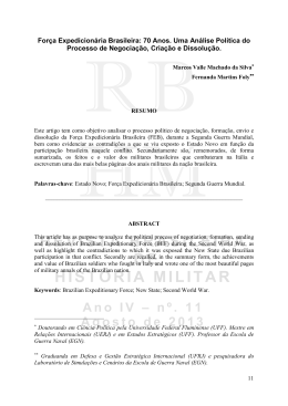 REVISTA BRASILEIRA DE HISTÓRIA MILITAR Ano IV – nº. 11