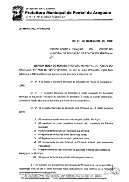 Prefeitura Municipal de Ponta! do Araguaia