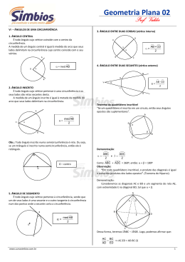 Geometria Plana 02 - Colégio e Curso Simbios