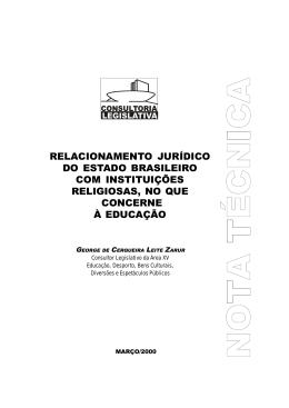 relacionamento jurídico do estado brasileiro com instituições