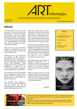 newsletter outubro - ART - Associação de Residentes de Telheiras