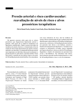Pressão arterial e risco cardiovascular