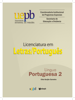 Governo Federal Luiz Inácio Lula da Silva Presidente - UEPB