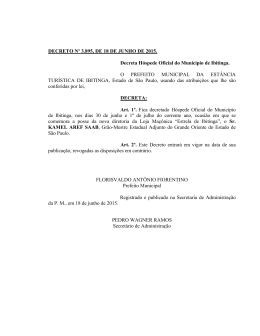 decreto n° 3895, de 18 de junho de 2015
