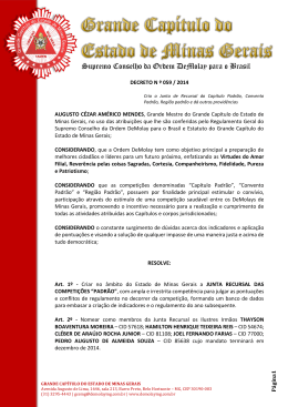 Decreto 059-2014 (Junta Recursal das Competições Padrão)