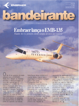 Embraer lança o EMB-135