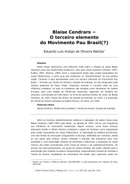 20. Blaise Cendrars − O terceiro elemento do Movimento Pau Brasil