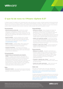 O que há de novo no VMware vSphere 6.0?