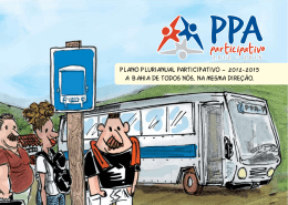 Cartilha PPA Participativo - Secretaria do Planejamento
