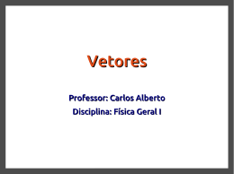 Vetores - Profº Carlos Alberto