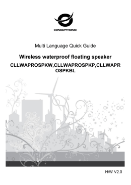 Wireless waterproof floating speaker