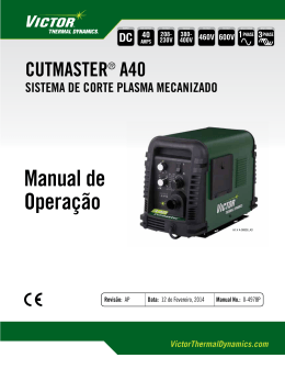cutmaster a40 - Victor Technologies