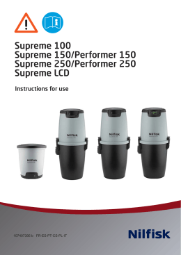 Supreme 100 Supreme 150/Performer 150 Supreme