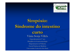 Síndrome do intestino curto - The Eletronic Journal of Pediatric