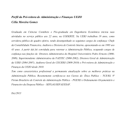 Perfil da Pró-reitora de Administração e Finanças UEZO Célia