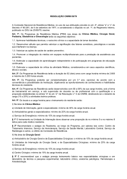 RESOLUÇÃO CNRM 05/79 A Comissão Nacional de Residência