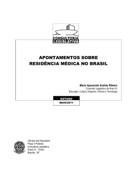apontamentos sobre residência médica no brasil