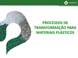processos de transformação para materiais plásticos