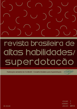 Versão PDF - Revista Brasileira de Altas Habilidades