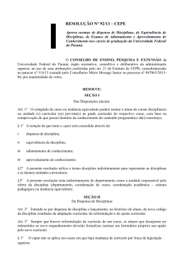 Resolução nº 92/13-CEPE - Engenharia Civil - UFPR