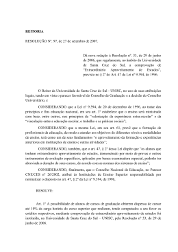 Resolução Nº 97, de 27 de setembro de 2007