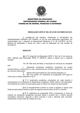 Resolução CEPE Nº 295, de 22 de outubro de 2014