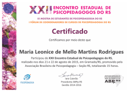 Maria Leonice de Mello Martins Rodrigues - ABPp-RS