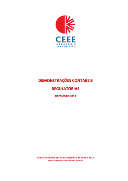Demonstrações Contábeis Regulatórias CEEE
