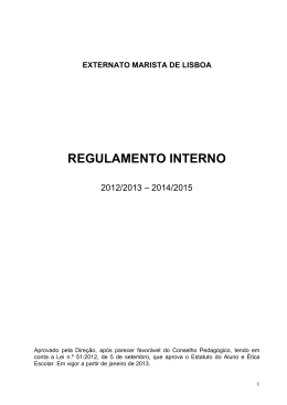 Cópia de REGULAMENTO INTERNO - versão Final - 2012