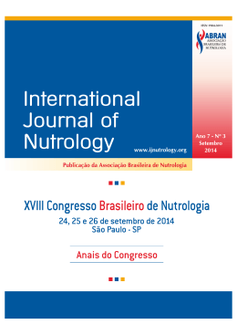 I Consenso da Associação Brasileira de Nutrologia sobre
