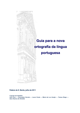 Guia para a nova ortografia da língua portuguesa