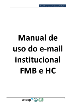 Manual de uso do e-mail institucional FMB e HC
