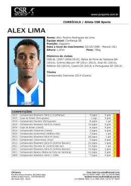 ALEX LIMA - CSR Sports